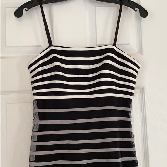 Black grey white White House black market dress - Picture 2 of 4